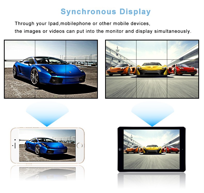 Multi Function Android Advertising Player 15 18 21 24 27 32 inch Video Wall