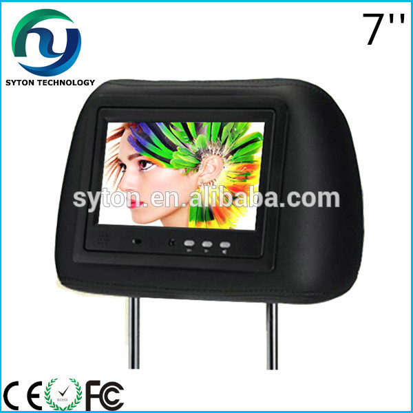 9 inch lcd screen headrest advertising taxi digital signage